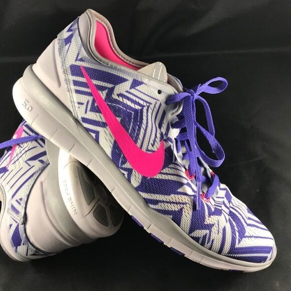 Nike Shoes - Mint Condition Nike FREE TR Fit 5 White Purple 7.5